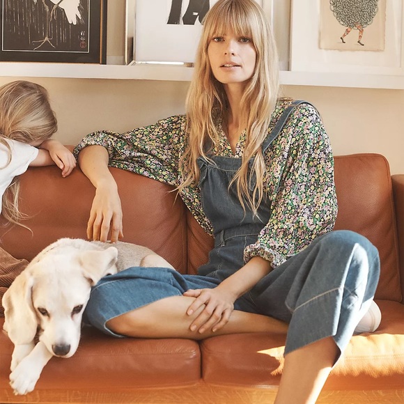 Anthropologie Pilcro Relaxed Denim Overalls 28P